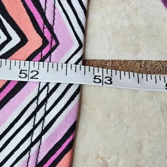 Trina Turk Milian 2 Chevron Maxi Dress Purple Women's XS Preppy Beach Summer - Picture 12 of 14